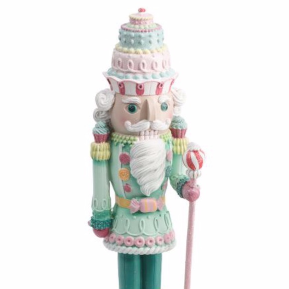 NEW 22in Resin Candy Pastel Nutcracker by Peppermint Square - Picture 2 of 4